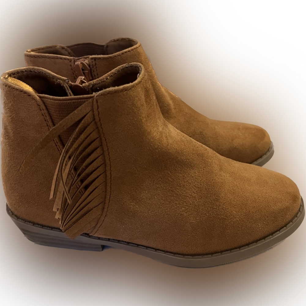 Faux-Suede Fringe Booties for Toddler Girls